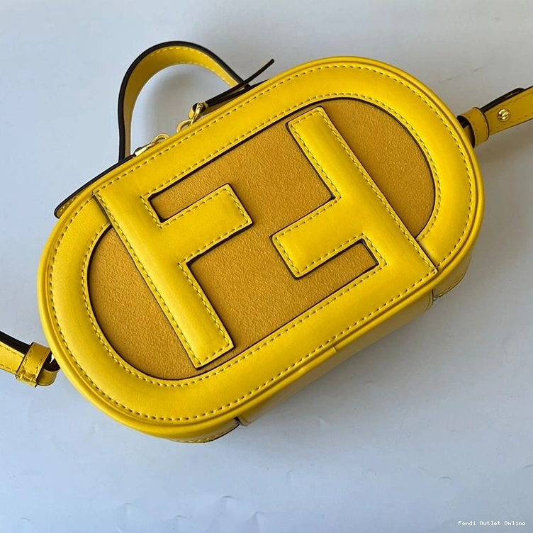 Affordable In Camera Yellow O'Lock Mini Calf Leather Fendi Case 0709